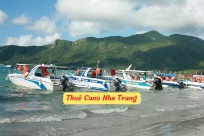 thuê ca nô đi vịnh san hô nha trang