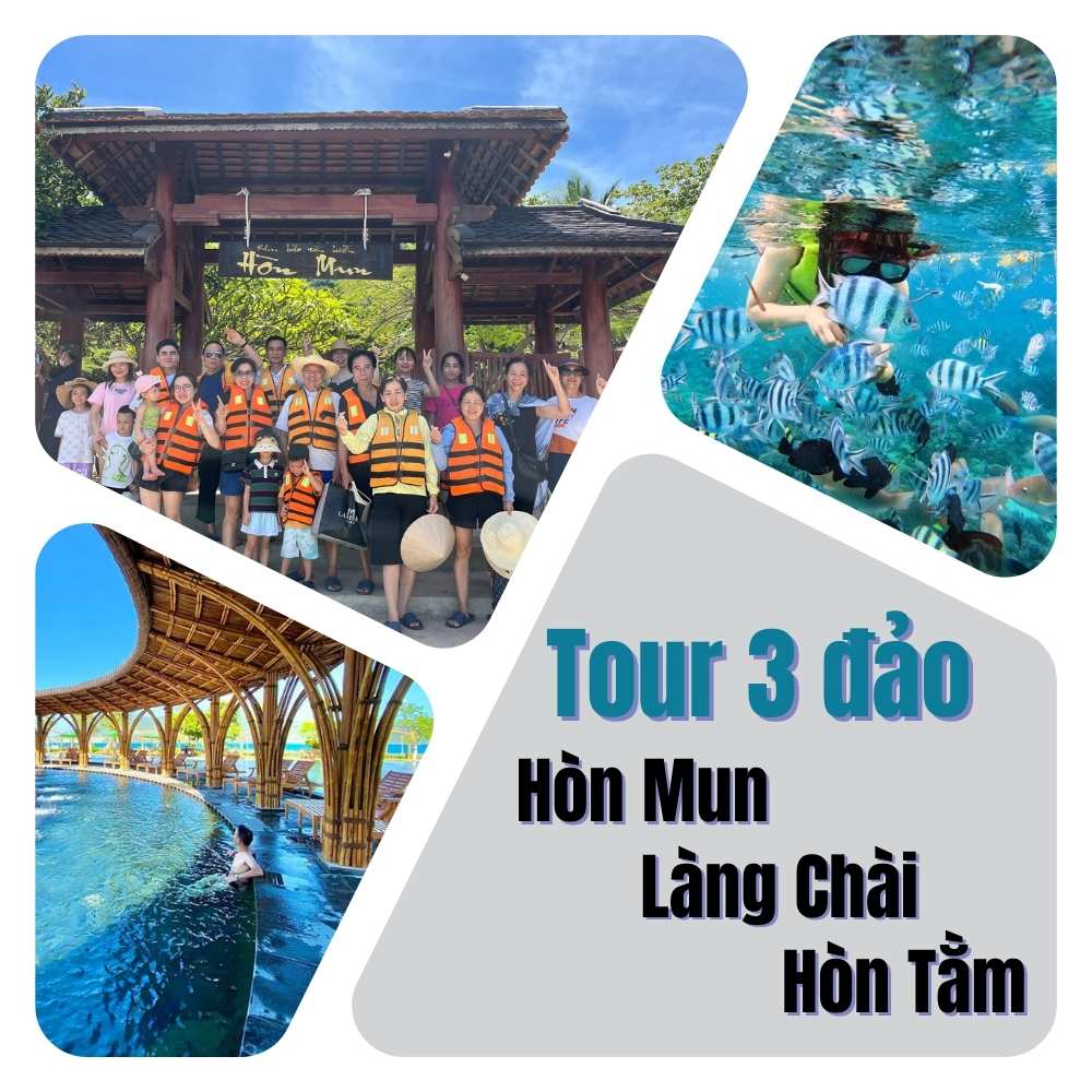 Tour 3 đảo Hòn Mun làng Chài Hòn Tằm