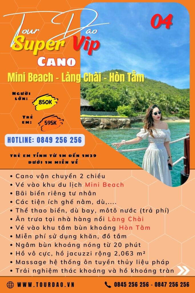 Tour 3 dao mini beach lang chai hon tam